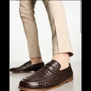 Walk London Arrow Penny Woven Loafers sz EU 41 / US 8 NIB 🦃